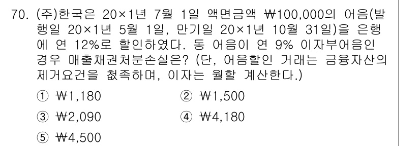 주택관리사보_1차 2016년 70번 - 주어진 조건에 따라 이자율과 할인율을 반영하여 계산하면, 실제 지급해야 ... 에 관한 핵심 기출문제
