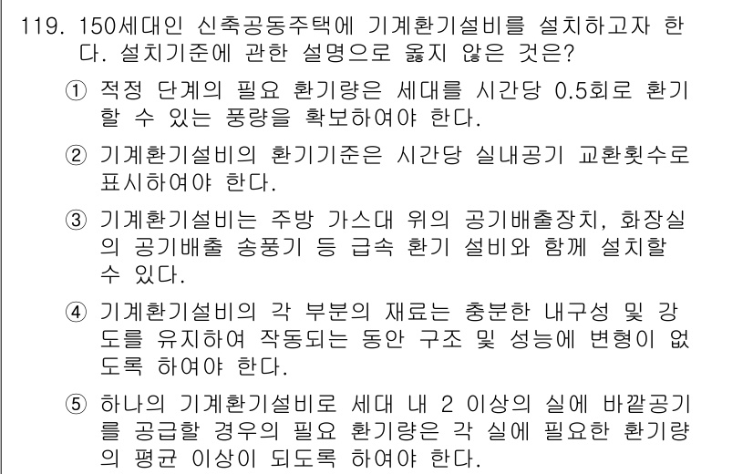 주택관리사보_1차 2018년 121번 - 해당 자격증의 핵심 개념을 묻는 객관식 문제