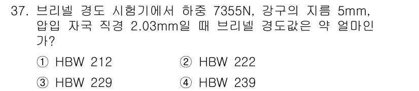 정밀측정산업기사 2017년 37번 - 해당 자격증의 핵심 개념을 묻는 객관식 문제