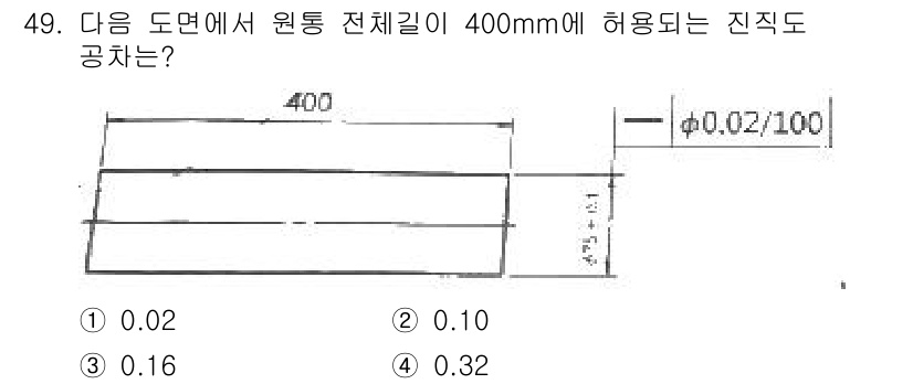 정밀측정산업기사 2017년 49번 - 해당 자격증의 핵심 개념을 묻는 객관식 문제
