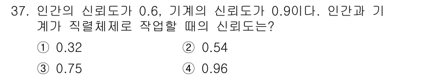 산업안전기사 2019년 37번 - 해당 자격증의 핵심 개념을 묻는 객관식 문제