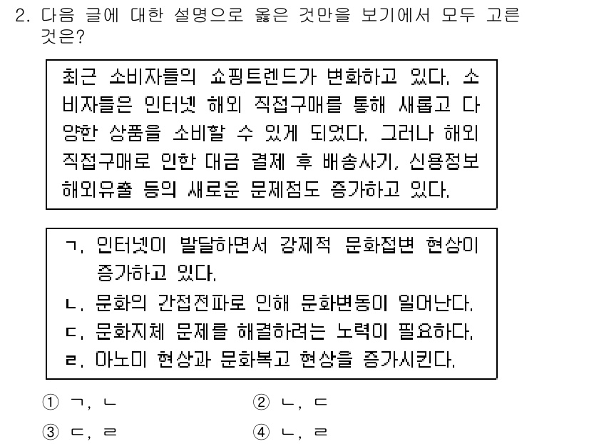 9급_국가직_공무원_사회복지학개론 2016년 2번 - 정답 2번은 소비자들이 해외 직구의 증가로 쇼핑 트렌드가 변화하고 있다는... 에 관한 핵심 기출문제