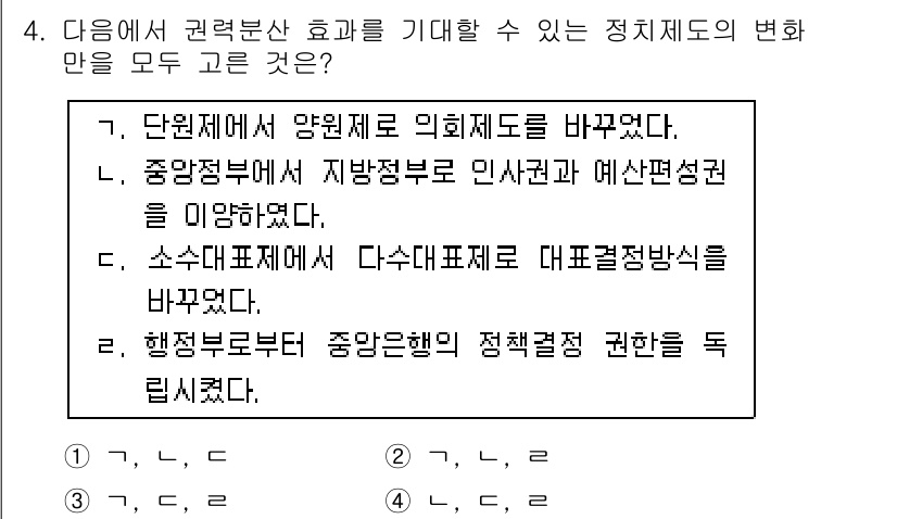 9급_국가직_공무원_사회복지학개론 2018년 4번 - 중앙정부에서 지방정부로의 인사권과 예산권 이양은 지역 자율성을 높이고, ... 에 관한 핵심 기출문제