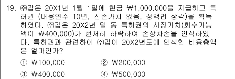 전산회계운용사_1급 2017년 19번 - 번

이 문제에서 특별한 상각을 인식할 때는 손상차손이 발생할 수 있으며... 에 관한 핵심 기출문제