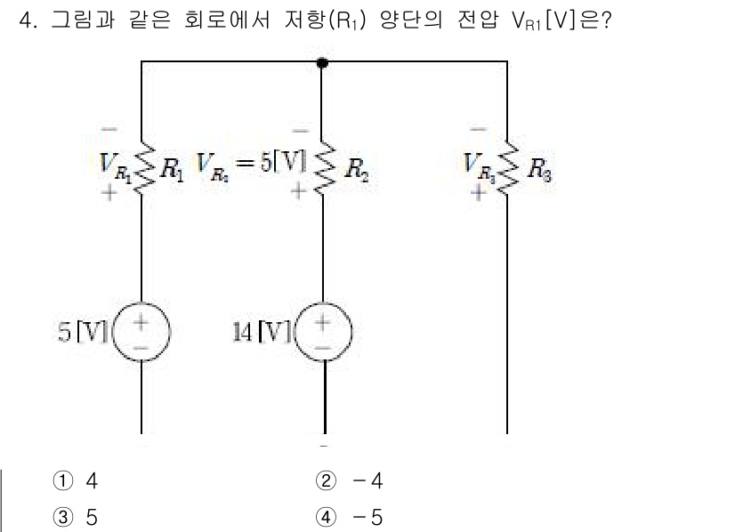 9급_국가직_공무원_전기이론 2017년 4번 - 회로의 합성 저항을 계산하면, 주어진 전압 강하를 통해 각 저항에 흐르는... 에 관한 핵심 기출문제