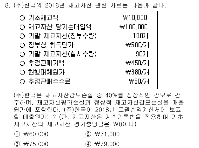 9급_국가직_공무원_회계원리 2019년 5번 - 1. 기본재산의 공정가치가 회사의 자산 총액에 포함되므로, 기초재산과 장... 에 관한 핵심 기출문제
