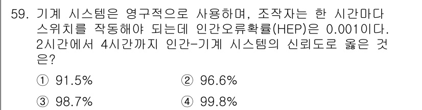 건설안전기사 2019년 60번 - 해당 자격증의 핵심 개념을 묻는 객관식 문제
