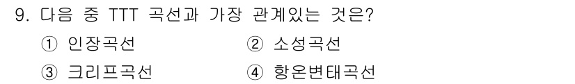 침투비파괴검사기사 2019년 9번 - 해당 자격증의 핵심 개념을 묻는 객관식 문제