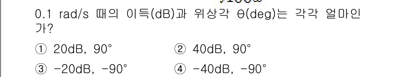 철도신호기사 2019년 33번 - . 

이유: 주파수에 따른 이득(dB)과 위상각(deg)의 관계는 Bo... 에 관한 핵심 기출문제