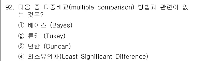 사회조사분석사_1급 2019년 92번 - . 베이즈(Bayes)

해설: 베이즈 추론은 확률론적 방법으로 주어진 ... 에 관한 핵심 기출문제