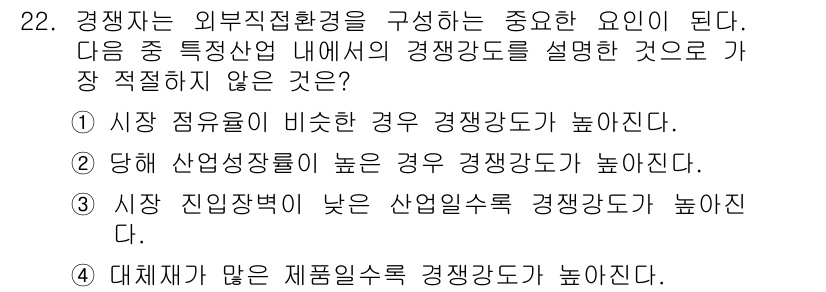 비서_2급 2015년 22번 - 해당 자격증의 핵심 개념을 묻는 객관식 문제