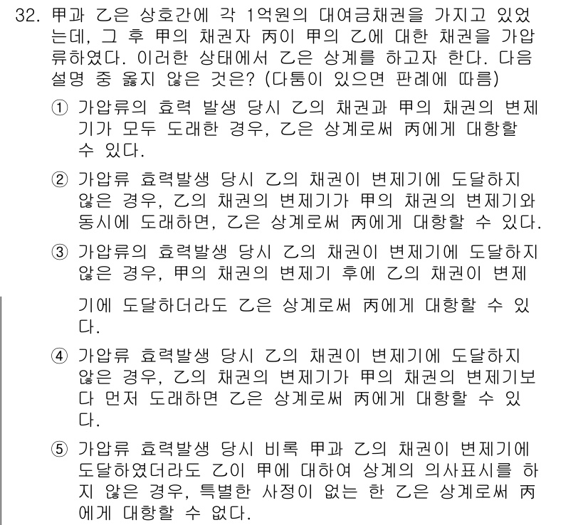 변리사_1차(2교시) 2017년 32번 - 정답 3은 "가용한 유효 변별성"의 원리에 따라, 유사한 상호간의 차별적... 에 관한 핵심 기출문제