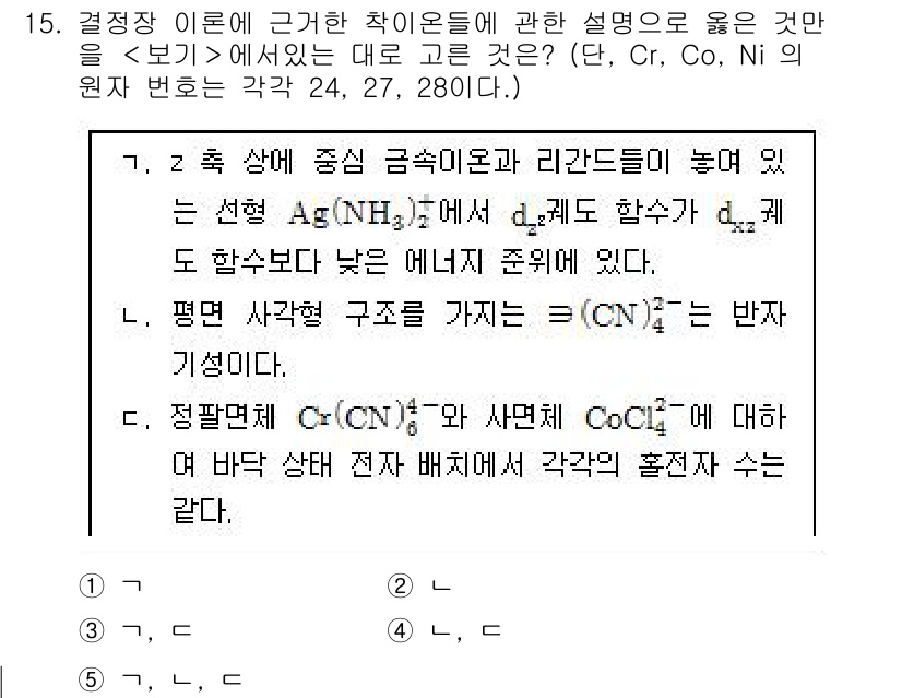 변리사_1차(3교시) 2018년 15번 - 2. 이 문제는 전이금속의 원자 반지름 변화와 관련된 설명을 묻고 있습니... 에 관한 핵심 기출문제