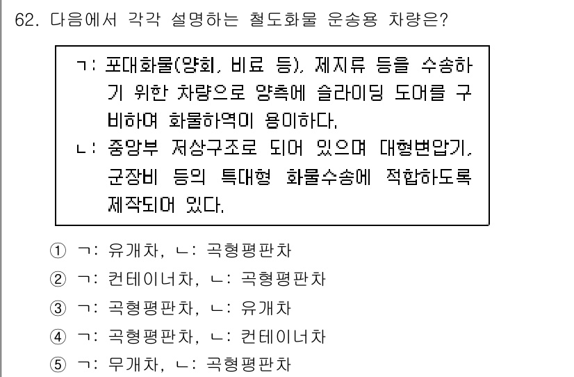 물류관리사_1교시 2019년 62번 - . 

점프부하 저장구조는 자재의 효율적인 운송을 위한 기반이 되며, 물... 에 관한 핵심 기출문제