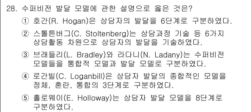 청소년상담사_1급(1교시)(구) 2015년 28번 - 루킨의 모델은 발달을 정서적, 혼란, 통합의 3단계로 구분하여 청소년 상... 에 관한 핵심 기출문제