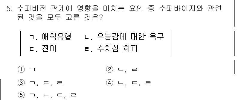 청소년상담사_1급(1교시)(구) 2017년 5번 - 해당 자격증의 핵심 개념을 묻는 객관식 문제