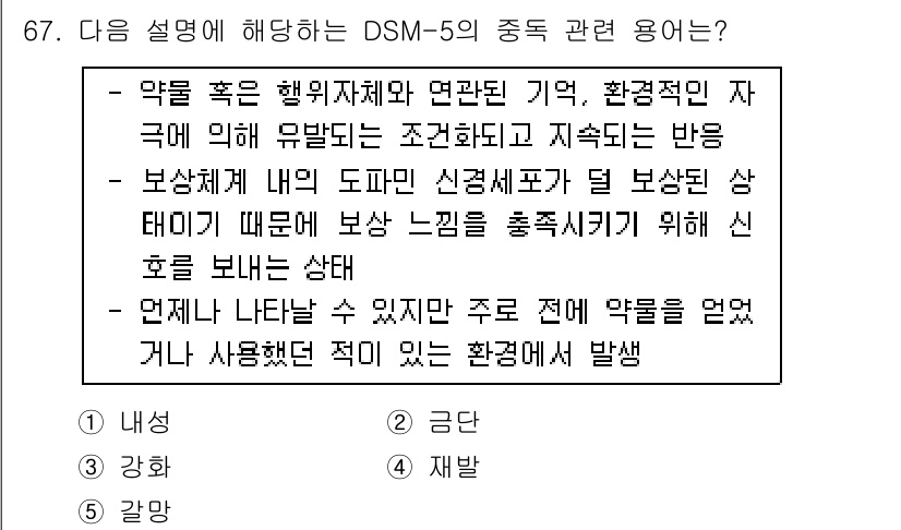 청소년상담사_1급(2교시)(구) 2016년 67번 - 해당 자격증의 핵심 개념을 묻는 객관식 문제