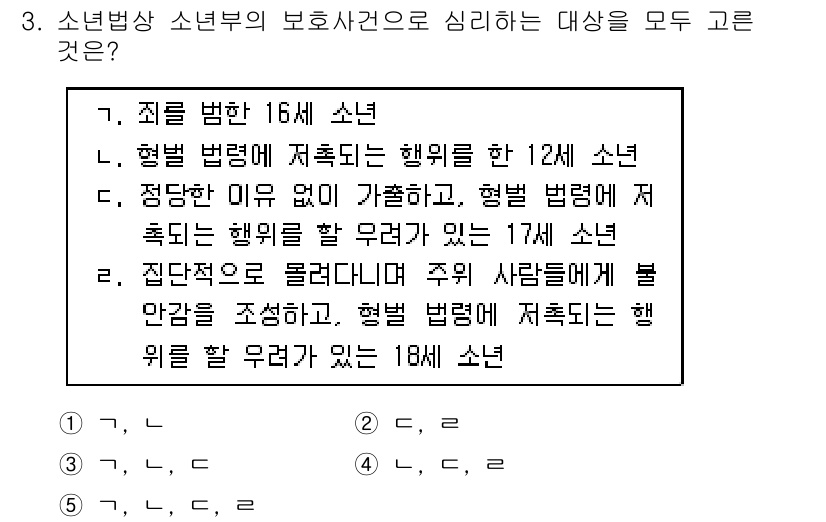 청소년상담사_1급(2교시) 2018년 3번 - 해당 자격증의 핵심 개념을 묻는 객관식 문제