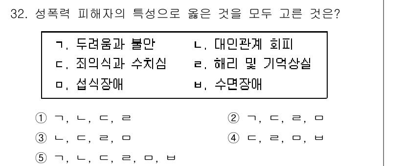 청소년상담사_1급(2교시)(구) 2019년 32번 - 해당 자격증의 핵심 개념을 묻는 객관식 문제