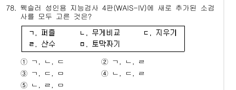 청소년상담사_2급(1교시) 2015년 78번 - 해당 자격증의 핵심 개념을 묻는 객관식 문제