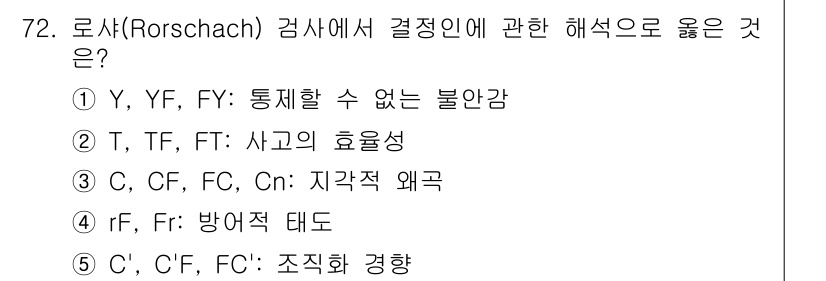 청소년상담사_2급(1교시) 2017년 72번 - 해당 자격증의 핵심 개념을 묻는 객관식 문제