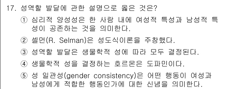 청소년상담사_3급(1교시) 2016년 17번 - 해당 자격증의 핵심 개념을 묻는 객관식 문제