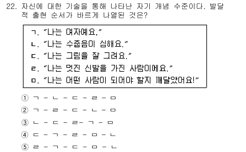 청소년상담사_3급(1교시) 2017년 22번 - 번 "나는 수줍음이 심해." 

이 선택지는 자신에 대한 솔직한 감정을 ... 에 관한 핵심 기출문제