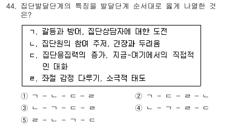 청소년상담사_3급(1교시) 2018년 44번 - 집단상담에서의 주제는 참여자 간의 상호작용과 심리적 안전을 보장하며, 이... 에 관한 핵심 기출문제