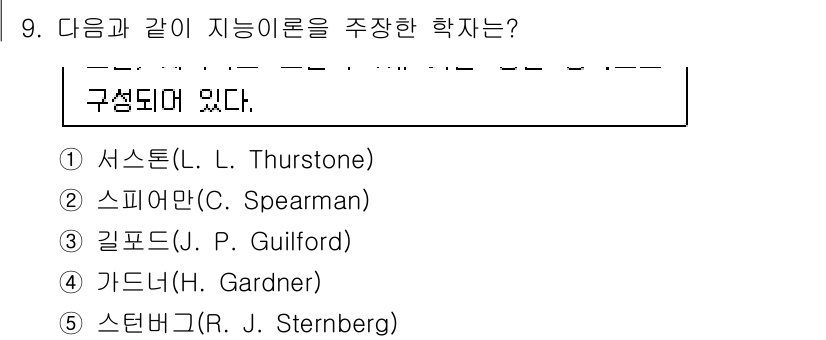 청소년상담사_3급(1교시) 2019년 9번 - 해당 자격증의 핵심 개념을 묻는 객관식 문제