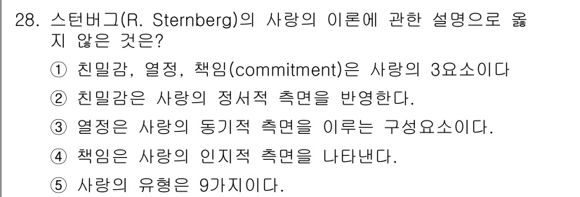 청소년상담사_3급(2교시) 2016년 28번 - 해당 자격증의 핵심 개념을 묻는 객관식 문제