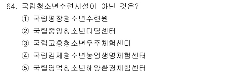 청소년상담사_3급(2교시) 2016년 64번 - 해당 자격증의 핵심 개념을 묻는 객관식 문제