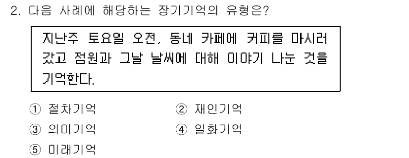 청소년상담사_3급(2교시)(구) 2018년 2번 - 해당 자격증의 핵심 개념을 묻는 객관식 문제