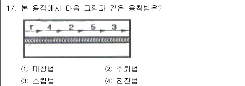 방사선비파괴검사산업기사(구) 2018년 17번 - 정답은 3번 스킬법입니다. 이 방법은 방사선 비파괴 검사를 위해 특정한 ... 에 관한 핵심 기출문제