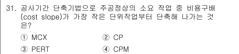 건축산업기사 2019년 31번 - 해당 자격증의 핵심 개념을 묻는 객관식 문제
