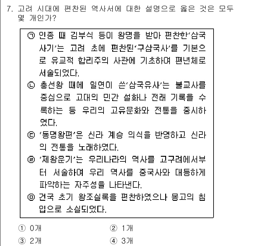 경찰공무원(순경)_한국사 2016년 7번 - 1. **인증제**는 특정 인물의 신뢰성을 보장하여 권위를 강화하는 제도... 에 관한 핵심 기출문제