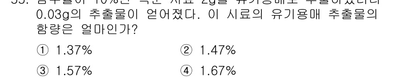 임산가공기사 2016년 55번 - 해당 자격증의 핵심 개념을 묻는 객관식 문제