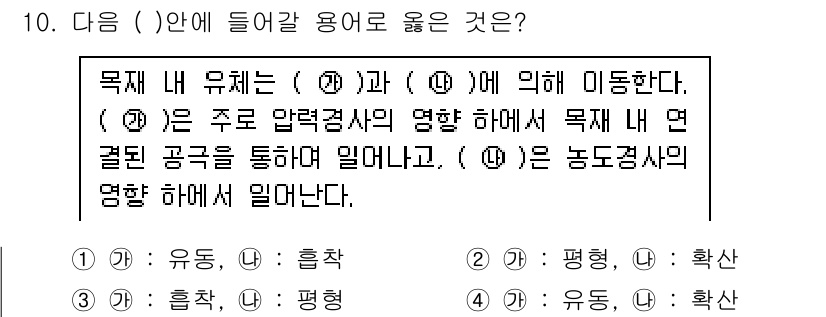 임산가공기사 2018년 10번 - . 

이유: 용어의 정의와 역할을 통해 각 요소가 어떻게 상호작용하며 ... 에 관한 핵심 기출문제