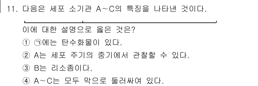 소방공무원(공개)_과학(구) 2018년 11번 - A는 탄소 화합물이므로 탄소의 성질을 가지고 있으며, 이는 세포의 기본 ... 에 관한 핵심 기출문제