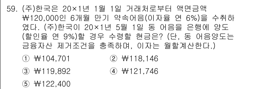 주택관리사보_1차 2019년 59번 - . 

이자 계산 시 약정 이율을 기준으로 하여 6개월 동안의 이자를 1... 에 관한 핵심 기출문제