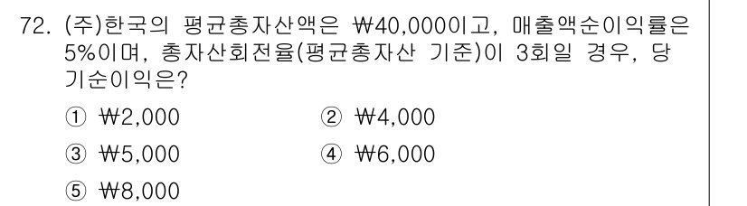 주택관리사보_1차 2019년 72번 - 해당 자격증의 핵심 개념을 묻는 객관식 문제