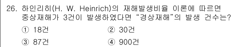 농작업안전보건기사 2018년 26번 - 해당 자격증의 핵심 개념을 묻는 객관식 문제