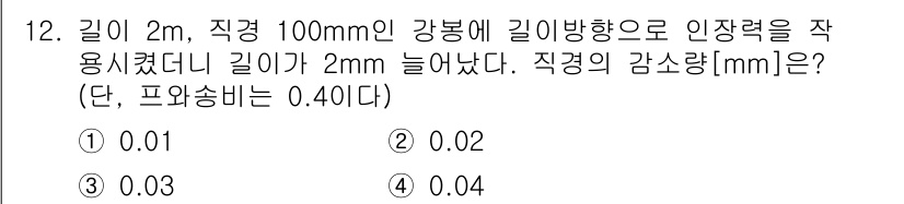 9급_지방직_공무원_응용역학개론 2017년 12번 - 해당 자격증의 핵심 개념을 묻는 객관식 문제
