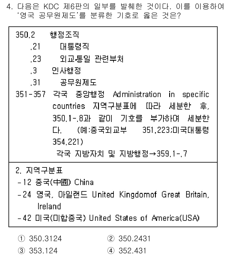 9급_지방직_공무원_자료조직개론 2017년 4번 - 정답 4번은 "미국(United States of America)"을 지... 에 관한 핵심 기출문제