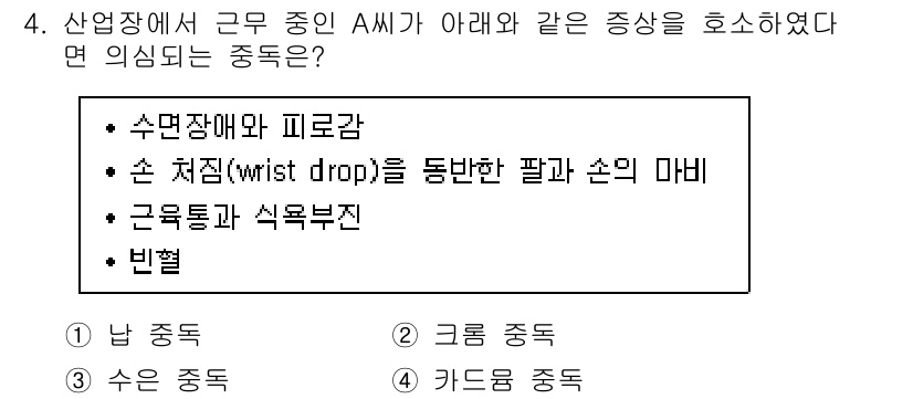 9급_지방직_공무원_지역사회간호학 2016년 4번 - . 정답인 이유는 수면장애와 피로감이 근육통과 식욕부진을 동반할 수 있으... 에 관한 핵심 기출문제