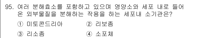 바이오화학제품제조기사 2018년 95번 - . 소포체  
소포체는 단백질과 지질을 합성하고 가공하며, 세포 내 물질... 에 관한 핵심 기출문제