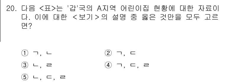 PSAT_자료해석 2020년 18번 - 주어진 설명에서 '가'와 '나'의 관계가 서로 반대이며, '보'의 정의는... 에 관한 핵심 기출문제
