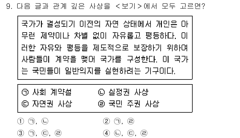 9급_지방직_공무원_서울시_사회(유공자) 2016년 9번 - 정답은 3번 "국민 주권 사항"입니다. 국민 주권 원칙은 국가가 국민의 ... 에 관한 핵심 기출문제