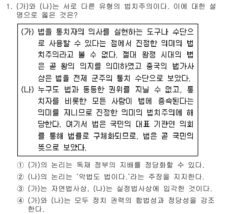 9급_지방직_공무원_서울시_사회복지학개론 2017년 1번 - 정답 1: 법은 통치자가 사회를 관리하기 위해 설정한 규범이다. 이는 사... 에 관한 핵심 기출문제