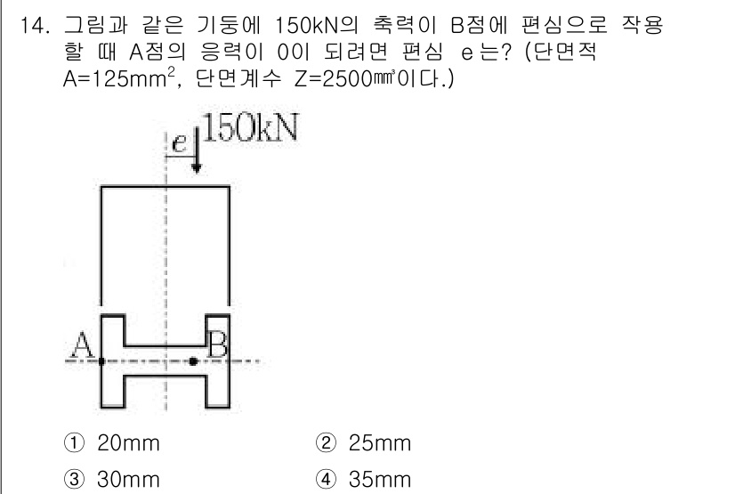 9급_지방직_공무원_서울시_응용역학개론 2015년 14번 - 주어진 문제에서 변형은 응력에 비례하며, 응력 \( \sigma = \f... 에 관한 핵심 기출문제