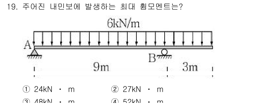 9급_지방직_공무원_서울시_응용역학개론 2015년 19번 - 해당 자격증의 핵심 개념을 묻는 객관식 문제